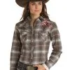 Women's Rough Stock Snap Front Shirt #RSWSOSR0ER -Men's Plaid Shirt Sales 35215652873cbf905684d26af918d9db