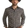 Men's Rough Stock Snap Front Shirt #RSMSOSR0F9 -Men's Plaid Shirt Sales 3586002a9418ecdc4a54b178c19f7189