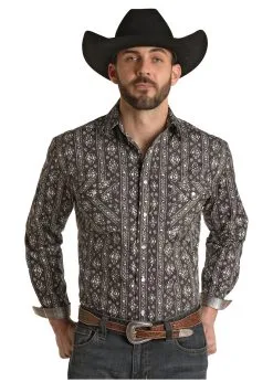 Men's Rough Stock Snap Front Shirt #RSMSOSR0F9