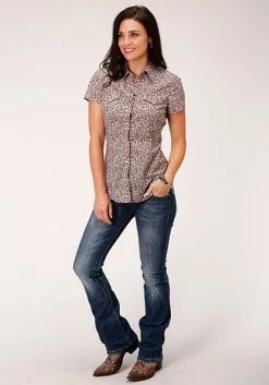 Roper Apparel Women's Roper Snap Front Shirt #03-051-0064-4044BR -Men's Plaid Shirt Sales 36214d2ef653c102db241c0110f29bfb