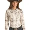 Rock & Roll Cowgirl Women's Rough Stock Snap Front Shirt #RSWSOSR0EX -Men's Plaid Shirt Sales 3655af886598e7fa0fc0bdb6702f57b2