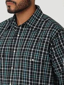 Men's Wrangler Wrinkle Resist Snap Front Shirt #112318685 -Men's Plaid Shirt Sales 37f0a4fada445c44638c20c8c70f6bbf