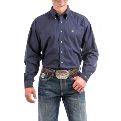 Men's Cinch Navy Button Down Shirt #MTW1104667