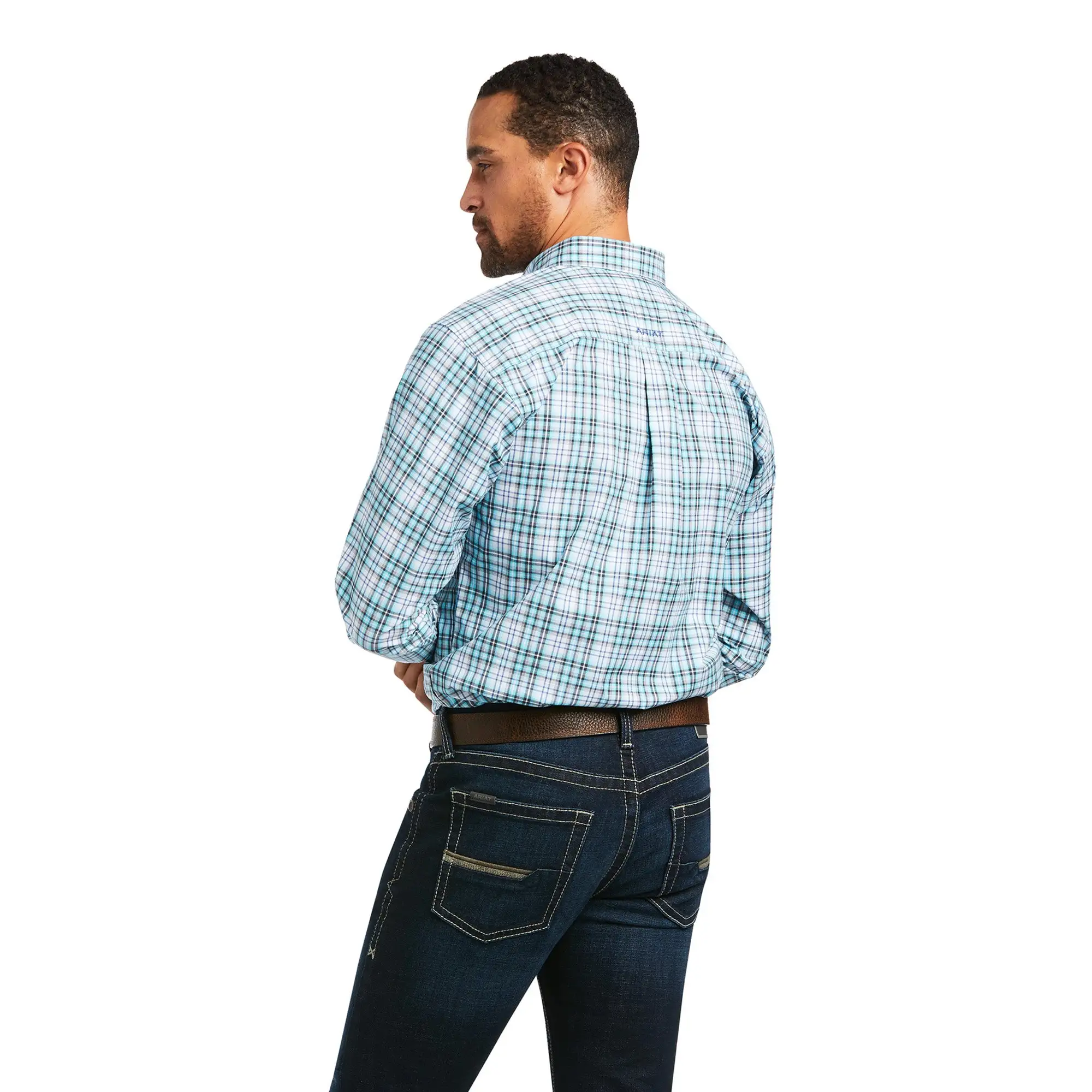 Men's Ariat Pro Series Isaiah Fitted Button Down Shirt #10039254-C 6 Men's Ariat Pro Series Isaiah Fitted Button Down Shirt #10039254-C - Image 4