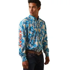 Men's Ariat Team Spencer Classic Fit Button Down Shirt #10043695X