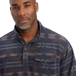 Men's Ariat Printed Overdyed Washed Sweater #10041691 -Men's Plaid Shirt Sales 3cd70ecfa377dbb09d36d48a196b0651