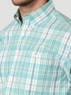 Men's Wrangler George Strait Button Down Shirt #2314963X (Big And Tall) -Men's Plaid Shirt Sales 3e81895b25497f7c0aaca83716257d9e b678f13e 474c 43d5 ab0d 2e88c787f0d9