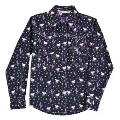 COWBOY HARDWARE Girl's Cowgirl Hardware Snap Front Shirt #425537-010-K