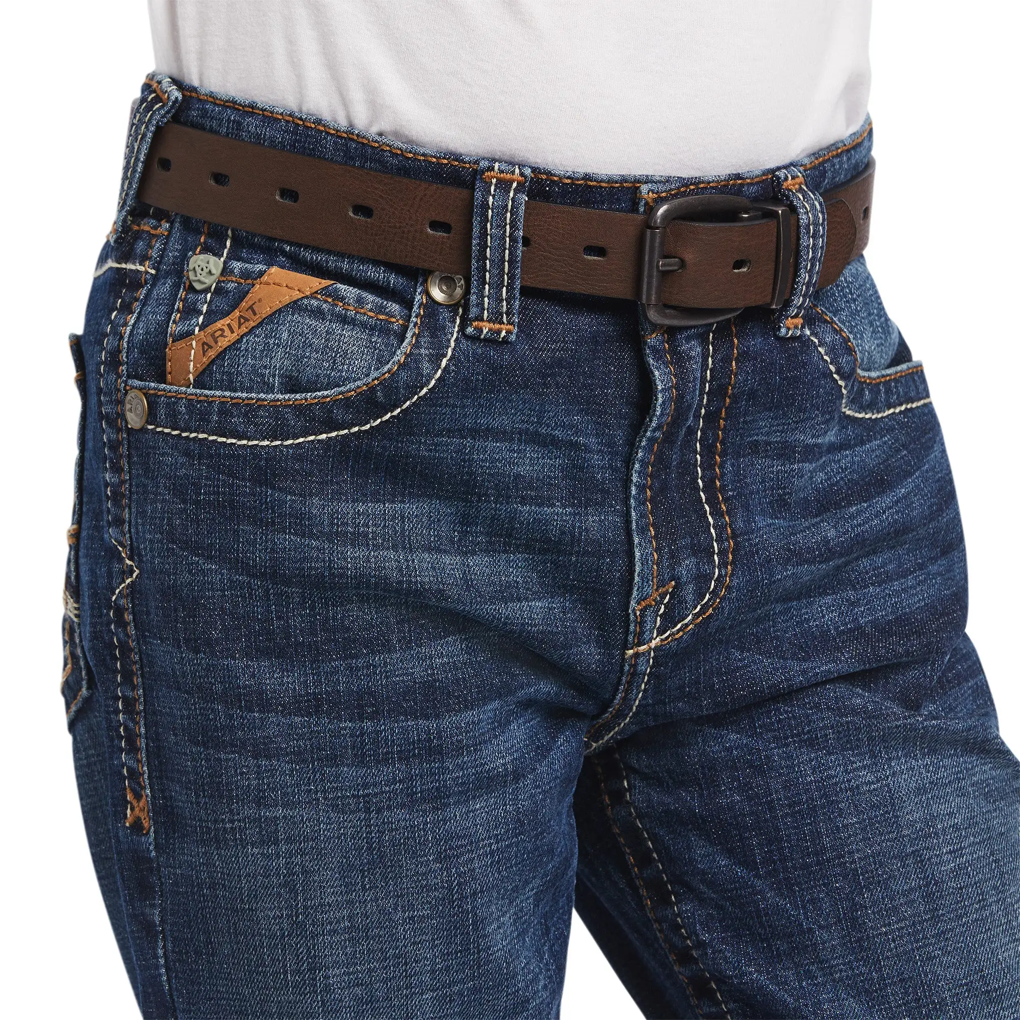 Boy's Ariat B4 Relaxed Ramos Fashion Boot Cut Jean #10041090 5 Boy's Ariat B4 Relaxed Ramos Fashion Boot Cut Jean #10041090 - Image 3