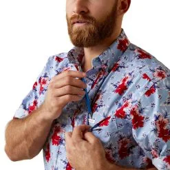 Men's Ariat Jeremiah Classic Fit Button Down Shirt #10044899 -Men's Plaid Shirt Sales 4c62e7d7d3ee56581ecc1cd6f4e99703