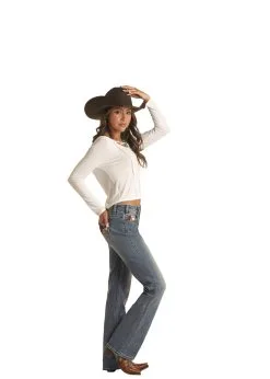 PANHANDLE Women's Rock & Roll Cowgirl Boyfriend Fit Jean #W2-2714