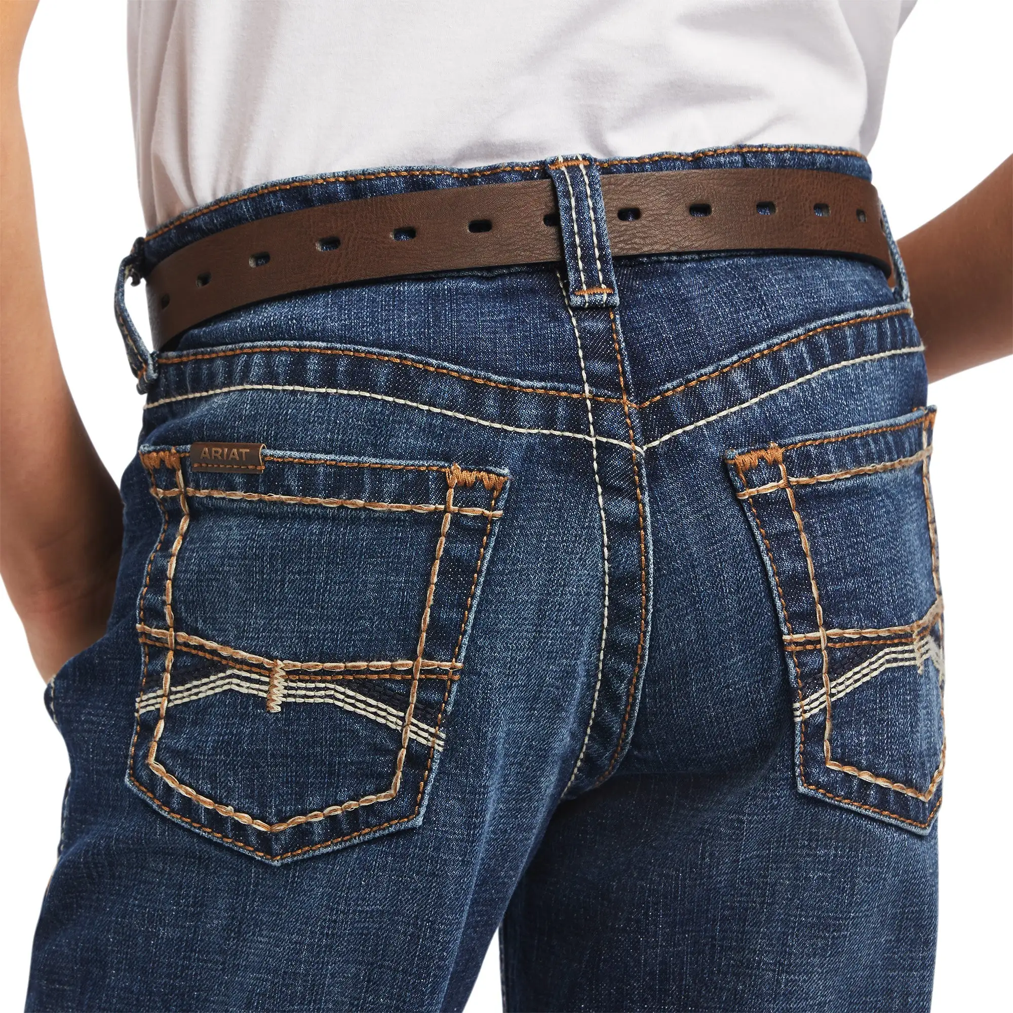 Boy's Ariat B4 Relaxed Ramos Fashion Boot Cut Jean #10041090 4 Boy's Ariat B4 Relaxed Ramos Fashion Boot Cut Jean #10041090 - Image 2