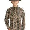 Boy's Rock & Roll Cowboy Snap Front Shirt #RRBSOSR09B -Men's Plaid Shirt Sales 4e7ecbd2d3ae13564622c096a62d9692