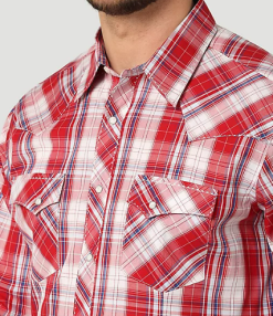 Men's Wrangler Snap Front Shirt #112314883 -Men's Plaid Shirt Sales 4f33abed813a4f13fb4d5c65d7302e69
