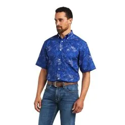 Men's Ariat Wrinkle Free Norman Classic Fit Button Down Shirt #10040547