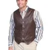 Men's Scully Leather Vest #507-143 -Men's Plaid Shirt Sales 507 143 preview