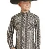 Boy's Rock & Roll Cowboy Snap Front Shirt #RRBSOSR08T