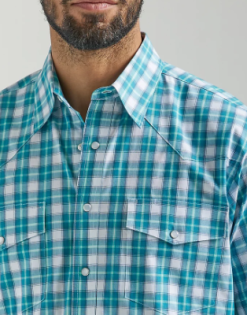 Men's Wrangler Wrinkle Resist Snap Front Shirt #112324685 -Men's Plaid Shirt Sales 548526b7fb6168b6239a3f8b8c3161f0