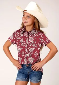 Roper Apparel Girl's Roper Snap Front Shirt #03-081-0064-4040