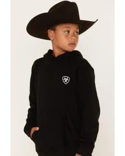 Boy's Ariat Black Shield & Flag Hoodie #10042599 -Men's Plaid Shirt Sales 5551c7f67d5178a1f8662f44539e2425