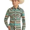 Boy's Rock & Roll Cowboy Snap Front Shirt #RRBSOSR0PZ