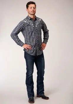 Roper Apparel Men's Roper Snap Front Shirt #01-001-0024-4023 -Men's Plaid Shirt Sales 56ab65a1e9eb2812d4aa6ab3085e69cb