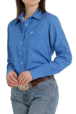 Women’s Cinch Button Down Shirt #MSW9163014