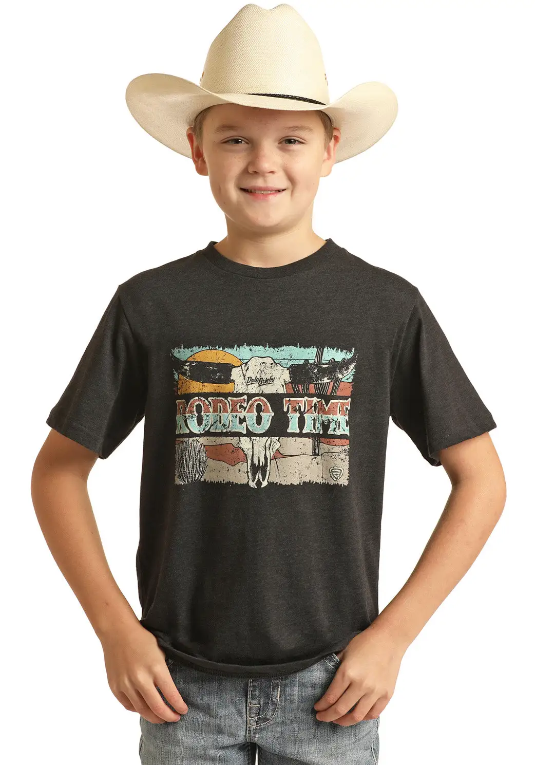 PANHANDLE Boy's Rock & Roll Cowboy Dale Brisby T-Shirt #RRBT21RZMA 3 PANHANDLE Boy's Rock & Roll Cowboy Dale Brisby T-Shirt #RRBT21RZMA