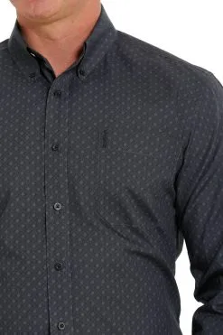 Men's Cinch Navy Button Down Shirt #MTW1347065NAV -Men's Plaid Shirt Sales 5aad28a6d2b2f7d43c20c49da413e894