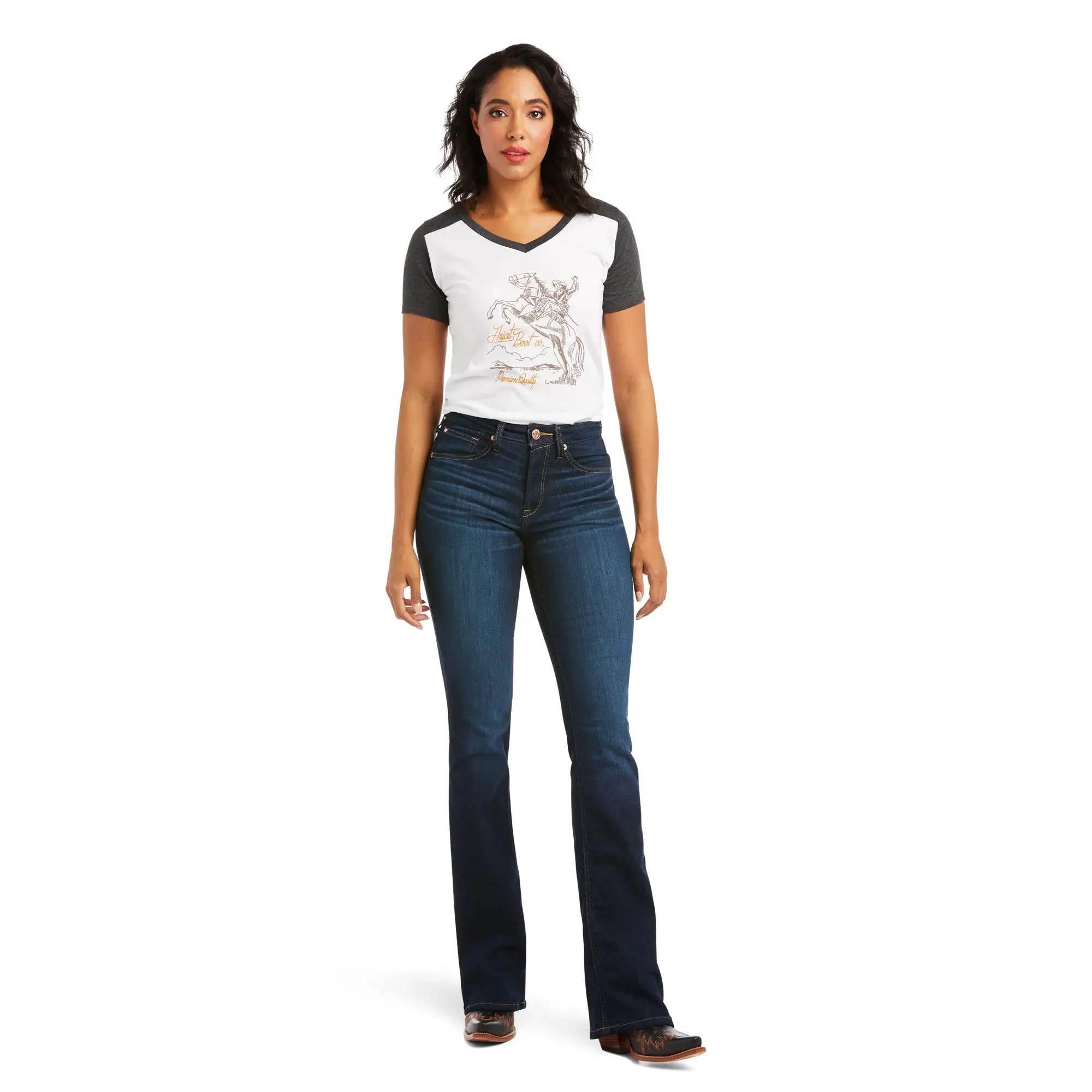 Women's Ariat R.E.A.L. High Rise Ballary Boot Cut Jean #10036813 5 Women's Ariat R.E.A.L. High Rise Ballary Boot Cut Jean #10036813 - Image 3