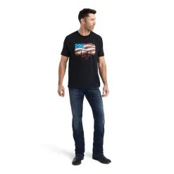 Men's Ariat Flagscape T-Shirt #10042776 -Men's Plaid Shirt Sales 5df63da1b342aeb1bc2c17411143a20c