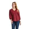 Women's Ariat Peasant Blouse #10042141 -Men's Plaid Shirt Sales 5ee96938ddfd20704b161d4910747b5b