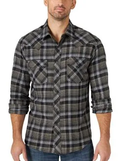 Men's Wrangler Retro Snap Front Flannel Shirt #112318786X