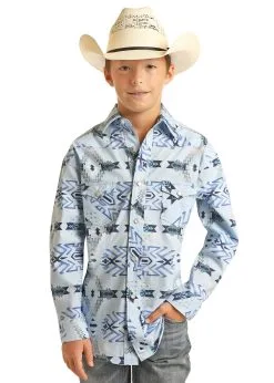 Boy's Rock & Roll Cowboy Snap Front Shirt #RRBS2SRZ7Z