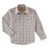 Boy's Wrangler Brown Plaid Snap Front Shirt #112318763 -Men's Plaid Shirt Sales 66ec33079dfce5f3615030604fb6535b