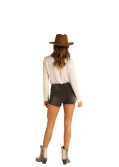 Panhandle Western Wear Women's Rock & Roll Cowgirl Shorts #68H8202 -Men's Plaid Shirt Sales 68H8202 B