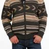 Men's Cinch Aztec Full Zip Sweater #MWK1582001 -Men's Plaid Shirt Sales 6c7c4122364d99af2e060833e241eefc