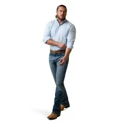 Men's Ariat Solid Slub Classic Fit Button Down Shirt #10045025 -Men's Plaid Shirt Sales 6c95c05cb70eb504f16295fdad201c90