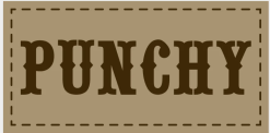 Hooey Punchy Sticker #ST5002BKTN