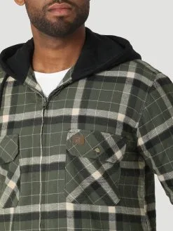 Men's Wrangler Riggs Hooded Flannel Jacket #112317238X -Men's Plaid Shirt Sales 6f0fbbaaebfdfaaea707a7ac8cf4f662