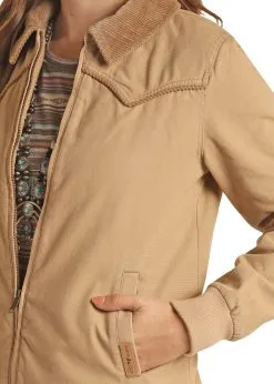 Women's Powder River Cotton Canvas Bomber Jacket #PRWO92RZYN