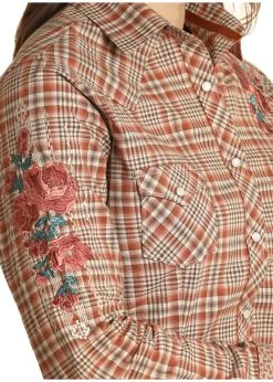 PANHANDLE Women's Rough Stock Snap Front Shirt #RSWSOSRYTJ -Men's Plaid Shirt Sales 7007c7400aacb702cc265d6361e54922