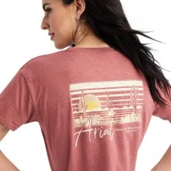 Women's Ariat Sunset Lockup T-Shirt #10042724 -Men's Plaid Shirt Sales 70815c06e1fbe5698b3eaabf2a368982