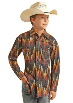 Boy's Rock & Roll Cowboy Snap Front Shirt #RRBS2SRZ7O