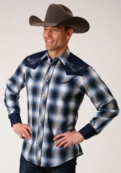 Roper Apparel Men's Roper Snap Front Shirt #01-001-0016-4027BU