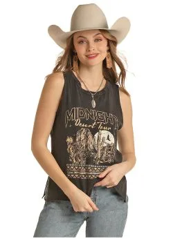 Red Label Women's Rock & Roll Cowgirl Tank #RRWT20R058