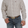 Men's Cinch Cream Button Down Shirt #MTW1105456 -Men's Plaid Shirt Sales 784f785c6272ee720c3a8adbd33a189c