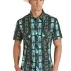 PANHANDLE Men's Rock & Roll Snap Front Shirt #RRMS1SR0Q1 -Men's Plaid Shirt Sales 7b46f503cd9f2bd86fbff125ac9e60c3