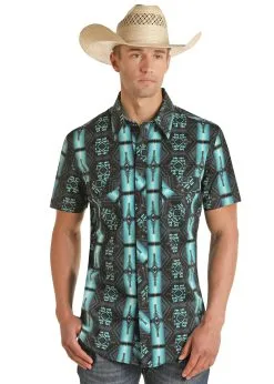 PANHANDLE Men's Rock & Roll Snap Front Shirt #RRMS1SR0Q1