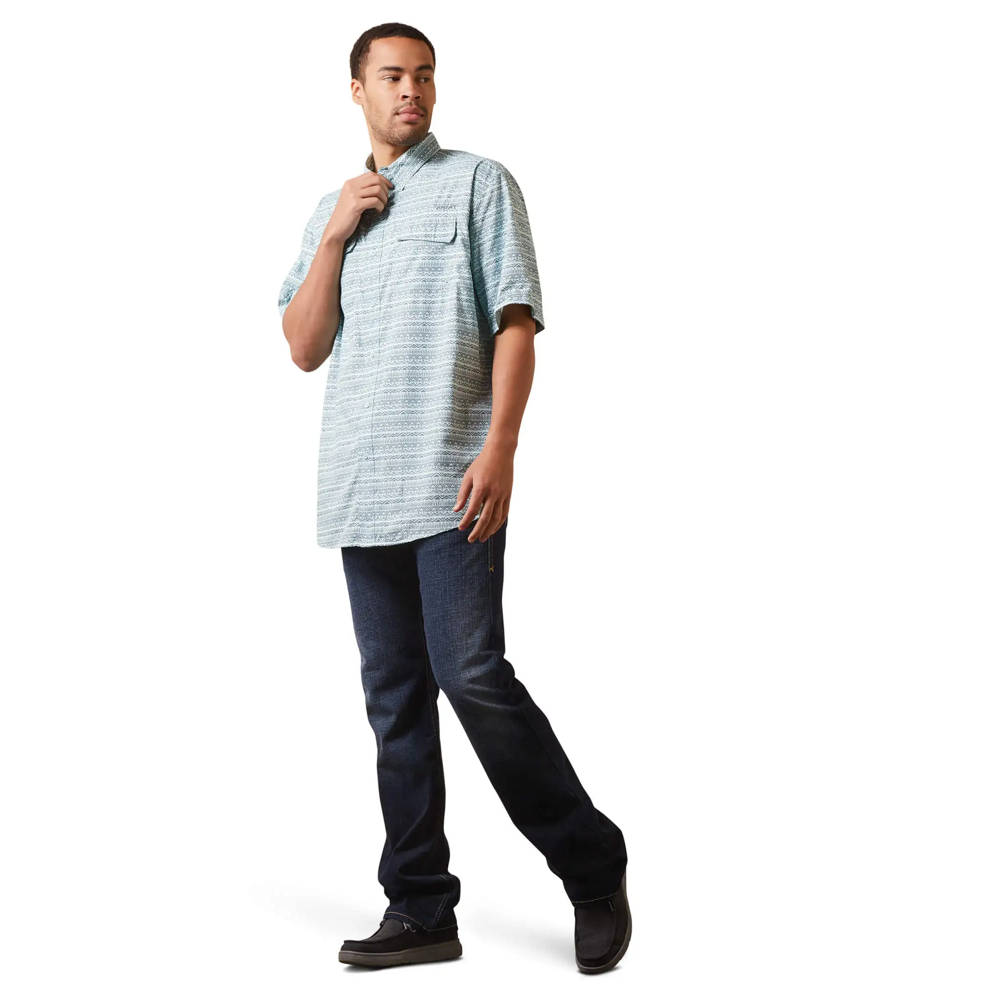 Men's Ariat VentTEK Outbound Classic Fit Button Down Shirt #10043348 5 Men's Ariat VentTEK Outbound Classic Fit Button Down Shirt #10043348 - Image 3